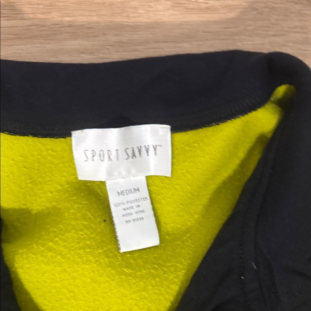 Vibrant Lime Green women’s  Jacket with Black Accents - Picture 2 of 5